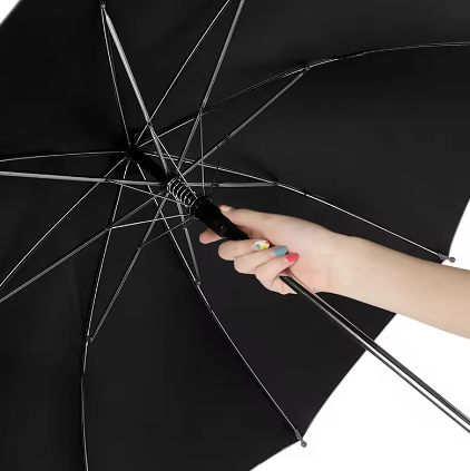 Manufacturer children's umbrellas cartoon  black rubber umbrella  print logo with Anti-drip Plastic Cover