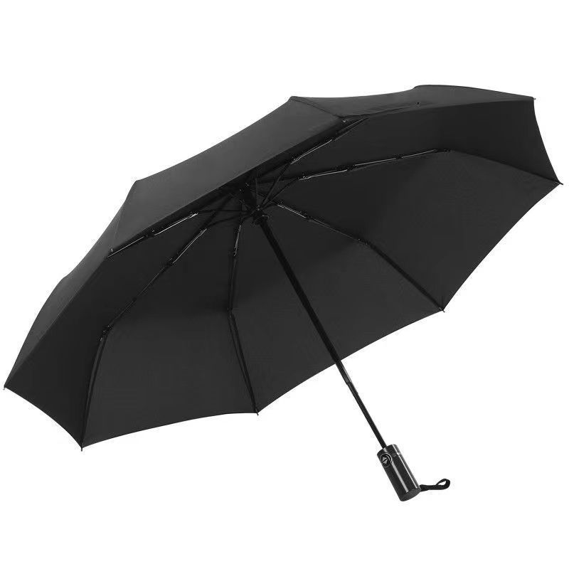 Fully Automatic Two Persons Print Logo Dual Use Sun  Folding  Umbrella  for Men and Women Sun  Protection