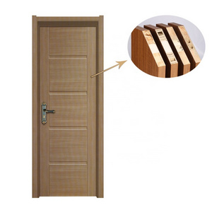 Interior Wood plastic Composite WPC Material Waterproof Door for Bathroom