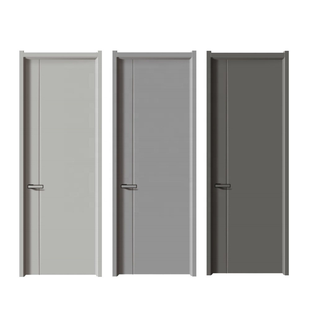 Wholesale Modern Design WPC Door Waterproof Wooden Door for Room Soundproof Door