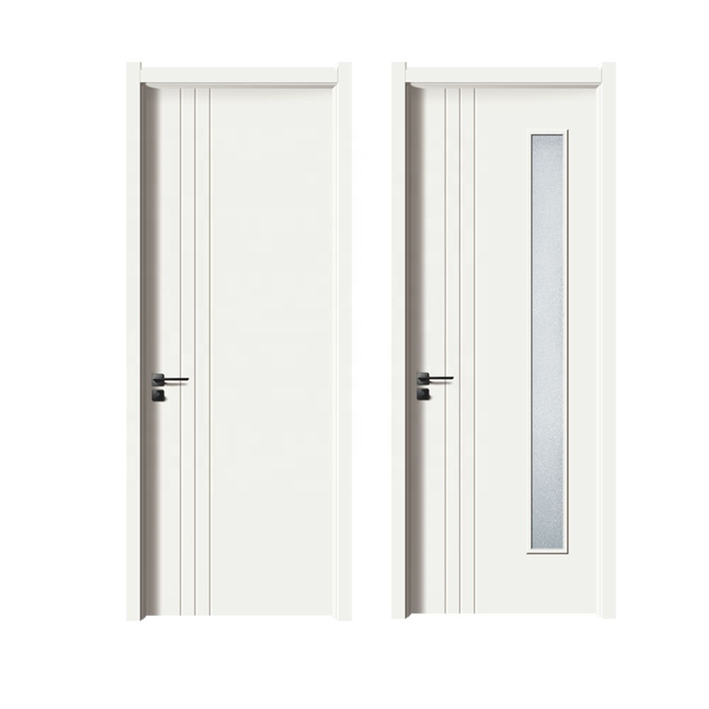 Free Sample 2-4mm WPC Door Skin Hotel Wooden PVC Composite Interior Door