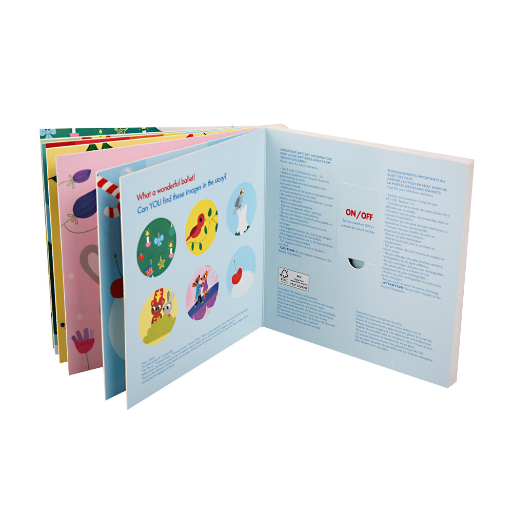 Electronic Education Kid Push Button Sound Book Module Nursery rhyme Music Children Toy Baby Recordable Sound Board Book