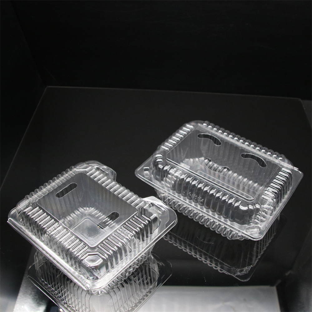 Wholesale clear plastic fruit clamshell punnet box packaging container