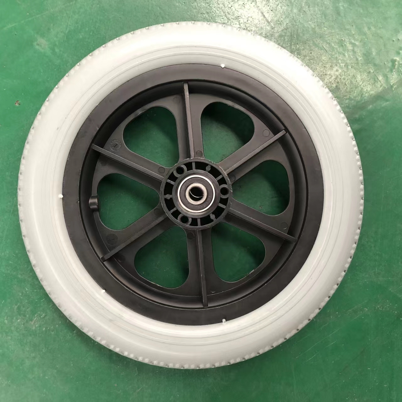 12Inch Pu Foam Polyurethane Wheel For Wheelchair  Flat Free Wheelchair Wheel