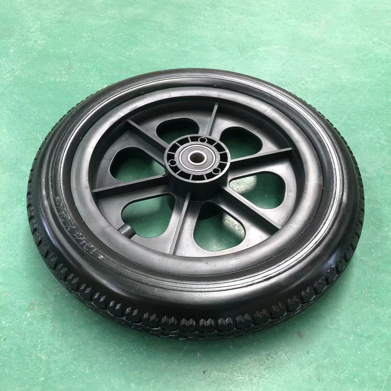 12Inch Pu Foam Polyurethane Wheel For Wheelchair  Flat Free Wheelchair Wheel