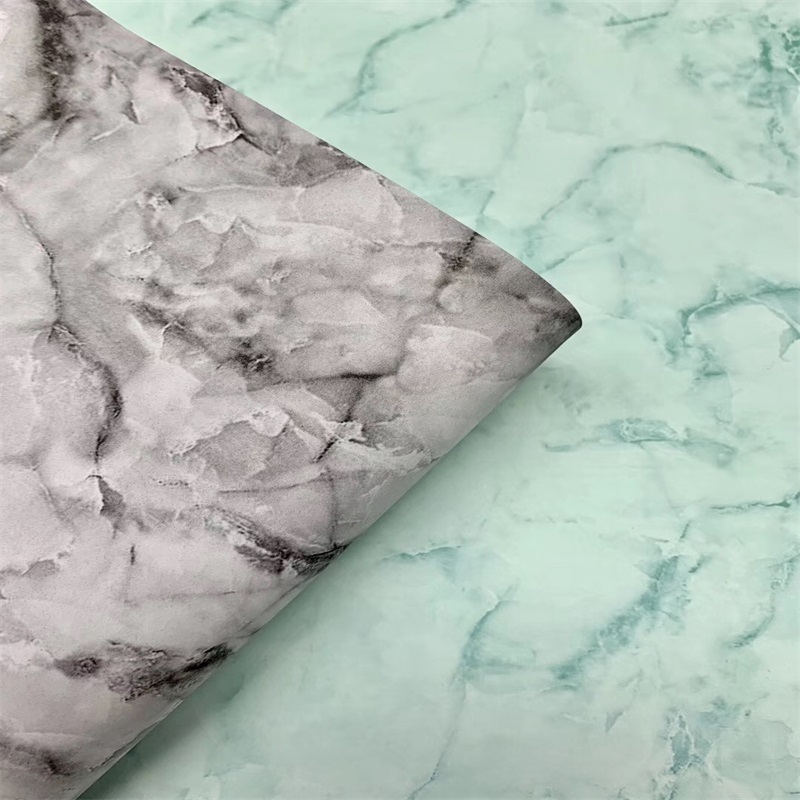 Marble Printed Hot Press Embossing PU Imitation Leather