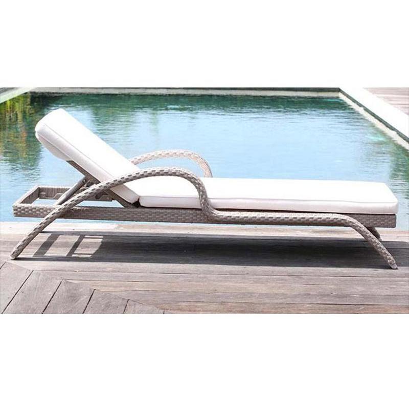 Leisure outdoor pool sunbed furniture sun lounger beach wicker rattan chair