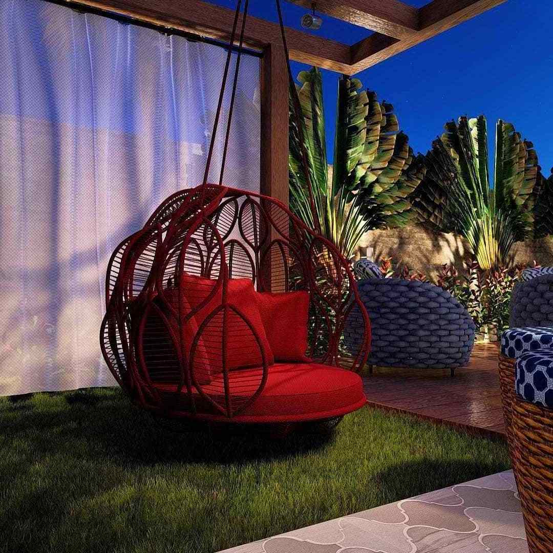 Multi-functional Outdoor Swing Canopy Daybed Patio Deck Furniture