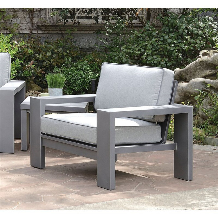 Sectional Patio Conversation Set Garden sofas Group Corner Sofa Aluminum Couch Outdoor Furniture