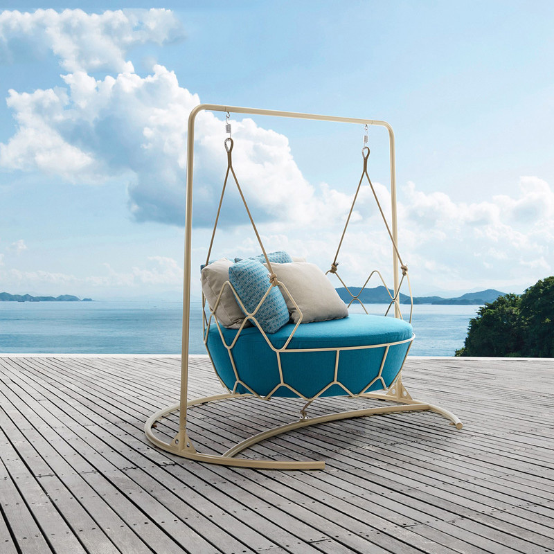 Outdoor birds nest hanging chair landscape hanging basket balcony home hammock indoor cradle chair designer creative Patio swing