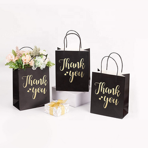 Luxury Fancy Paper Bags Personalized Sac En Papier Paper bag Bolsa De Papel Thank You Gift Bag