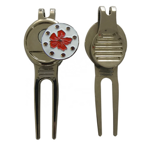 Customized Metal Golf Divot Repair Tool Golf Pitch Repair Golf Wedge Pitch Repairer Ball Marker