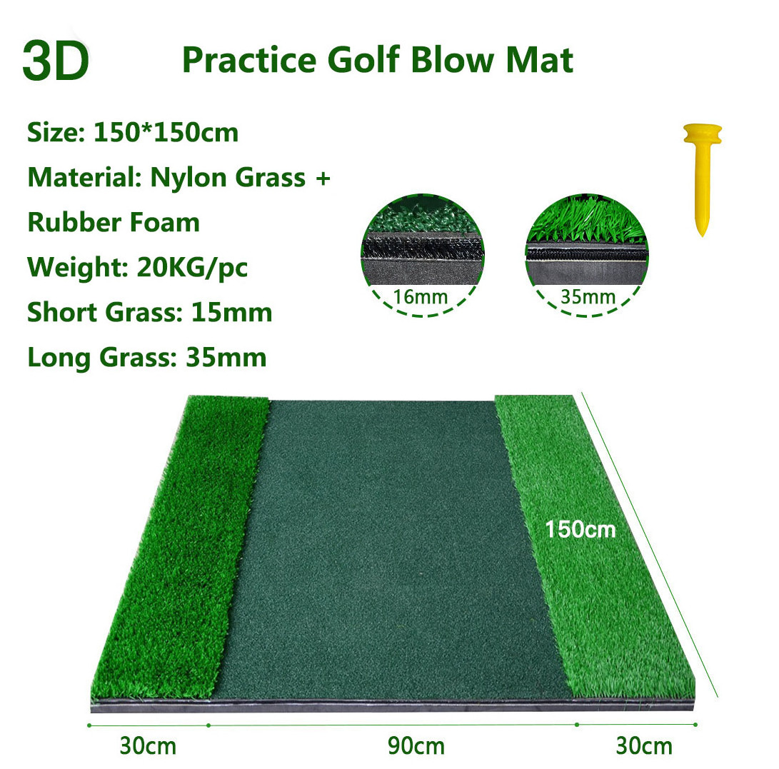 Cheap Wholesale Price Driving Range Tri-Turf Golf Hitting Artificial Grass Mat