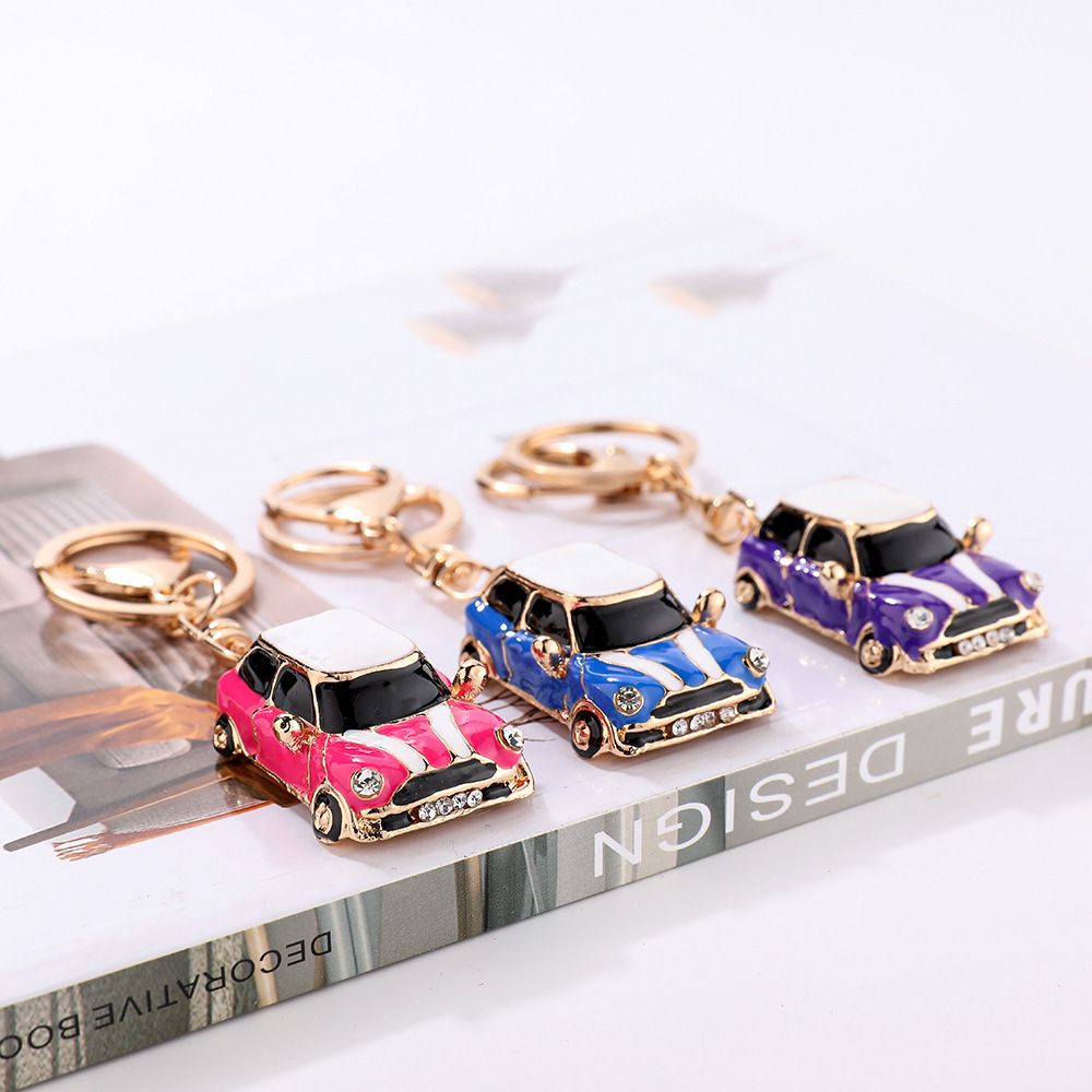 factory wholesale hot mini metal car model keychain for promotional gifts