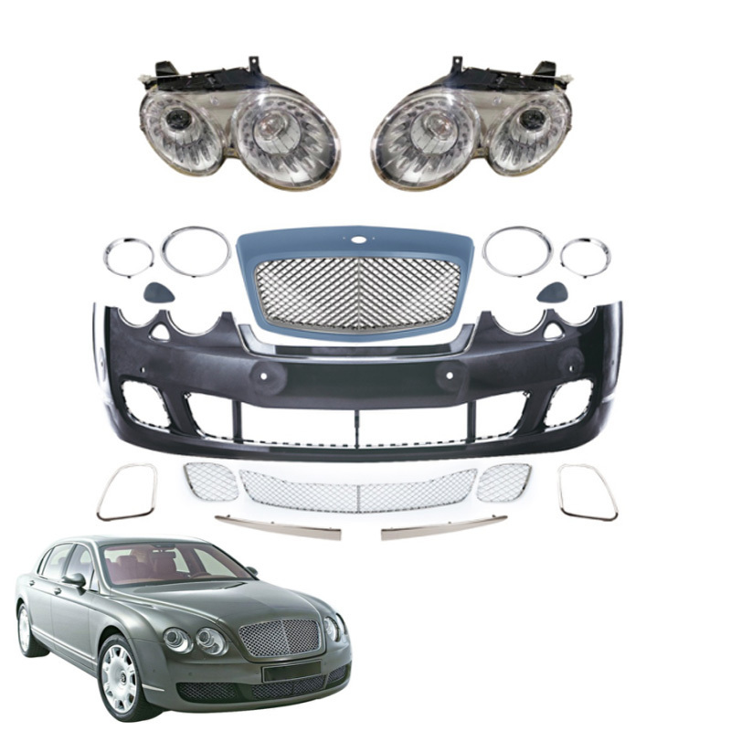 Factory  Grille Set Car Bumper Body Kit Refurbishment for Bentley flying spur 2005 upgrade to flying spur 2009 bumper