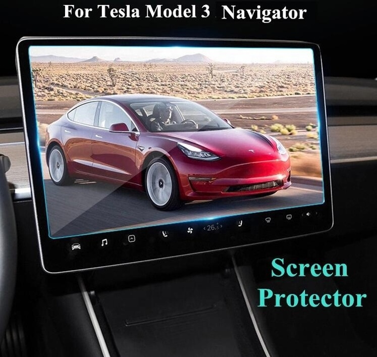 15inch Model Y  Center Control Touch Screen 2.5D  Car GPS Navigation Tempered Glass Screen Protector for Tesla Model Y