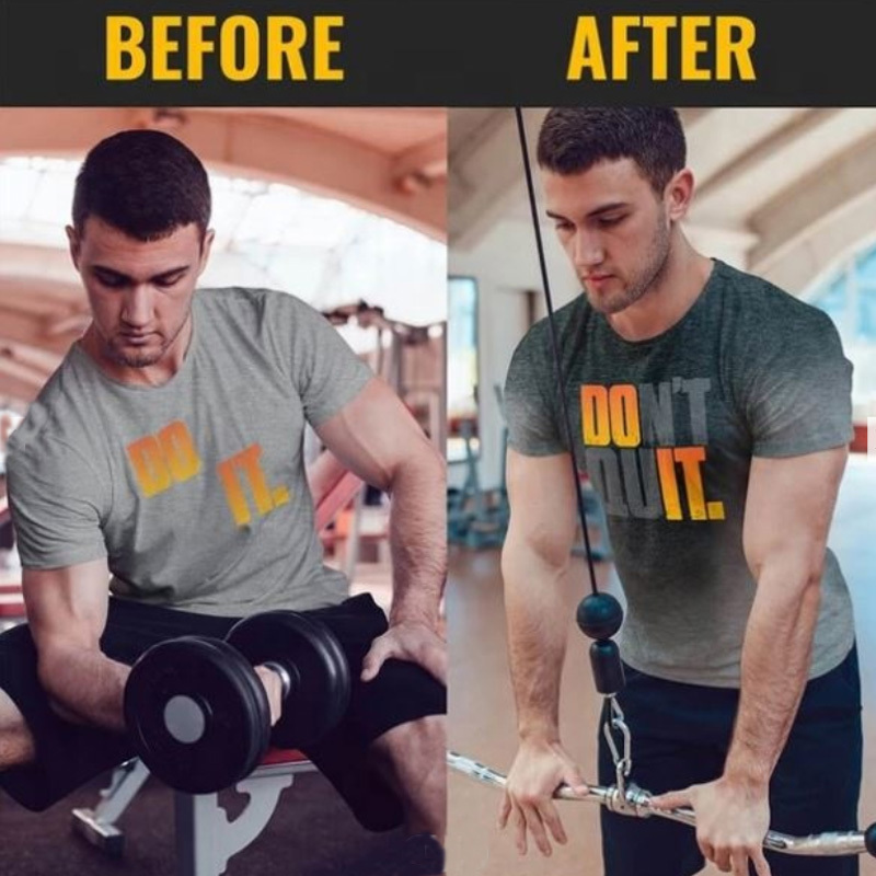 Custom Logo Streetwear Hidden Message Gym Training Tshirts Multiple Color Cotton Men's Sweat Activated T Shirt