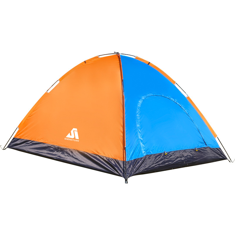 Wholesale single layer fiberglass 6 person tents camping outdoor family