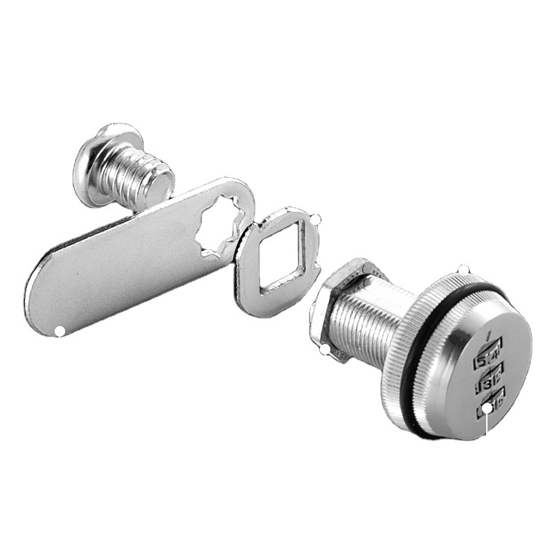 MS7100Z Zinc Alloy 3 Digit Furniture Cabinet Combination Cam Lock Small Mechanical Code Password Lock mechanical closet lock