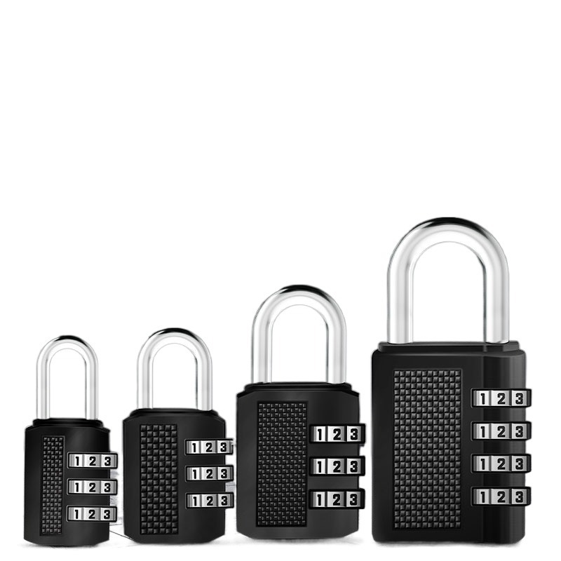 Padlock with password required waterproof anti-rust suitcase lock wardrobe schoolbag luggage gym home small lock head Mini