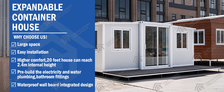 TYGB 2023 Container Houses 20ft Folding Expandable Granny Flat Prefabricated Good Prices For Sale