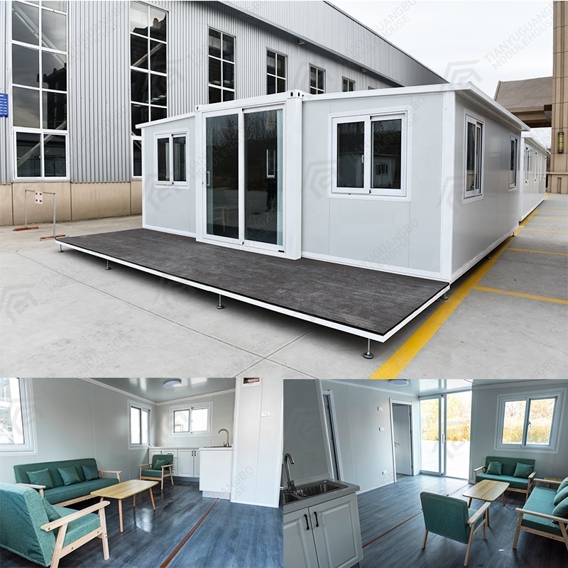 Luxury Fully finished China foldable Prefabricated Mobile Storage Prebuilt Container Home