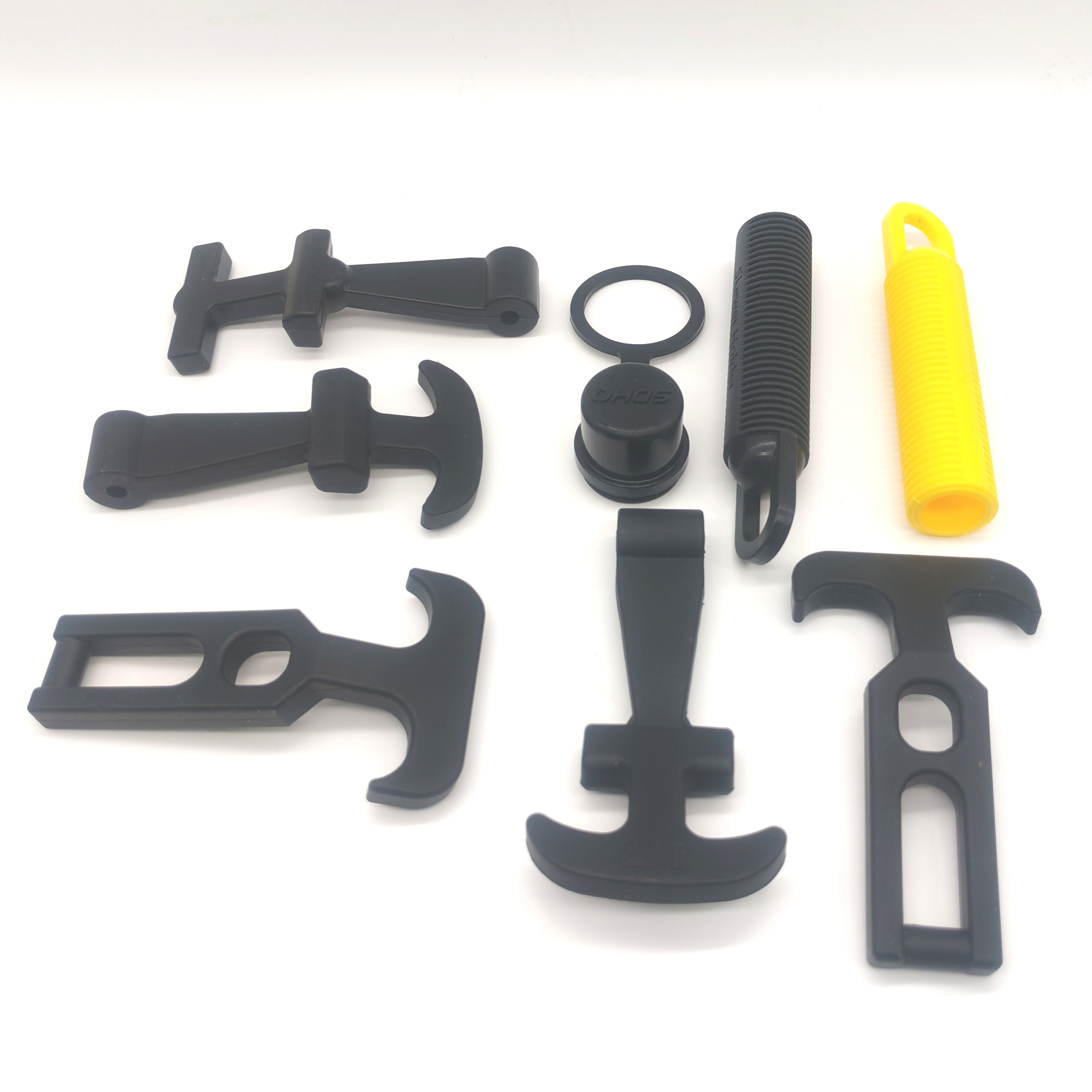 Custom silicone  Rubber Latch Hood Catch Toggle Hook Clasp Lid Rubber T Handle Latch Molding For Cooler Tool Box Car