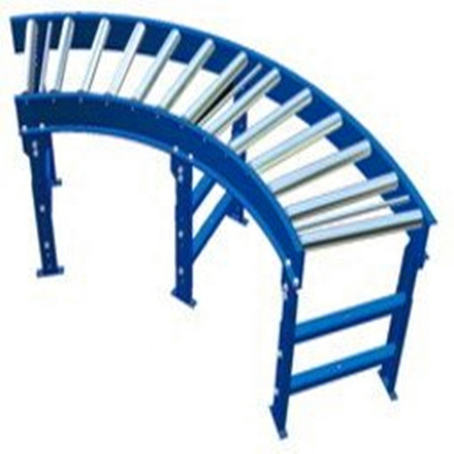 Factory Directly Supply Customized Motorized Gravity Curve Turning Roller Conveyor