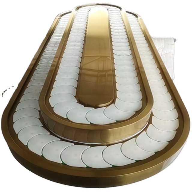 In Stock Portable Conveyor Belt for Sushi Motor New Product 2020 Stainless Steel Provided Food Conveyor Belt Machine Restaurant