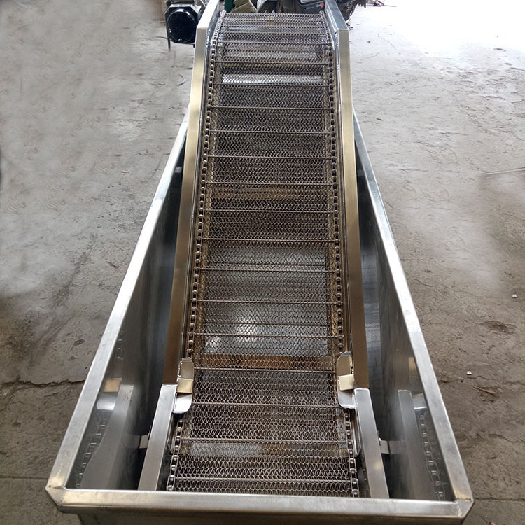 high quality food grade overhead chain conveyor for fruit vegetable factory