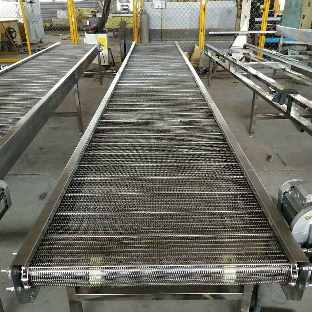 high quality food grade overhead chain conveyor for fruit vegetable factory