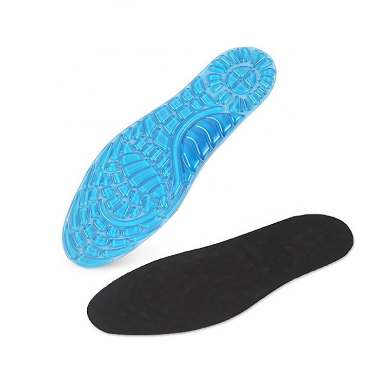 Hot Selling GEL Sports Work Comfort Insoles for Shock Absorption Heel Protection Relieve Foot Pain for Men&Women