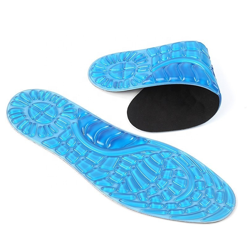 Hot Selling GEL Sports Work Comfort Insoles for Shock Absorption Heel Protection Relieve Foot Pain for Men&Women