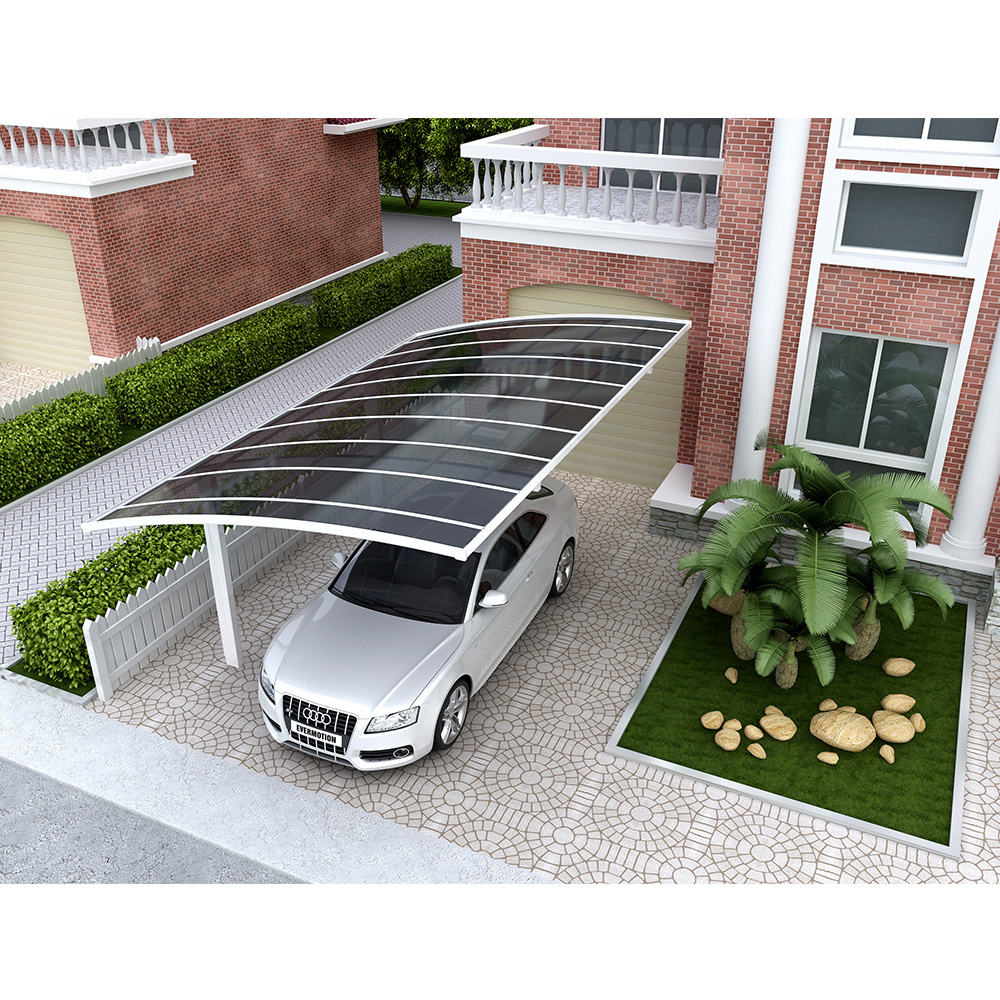 outdoor Cable car garage Aluminium Sunshading Carport for Park High Grade Easy DIY Elegant Aluminium/Solid PC Home Car port