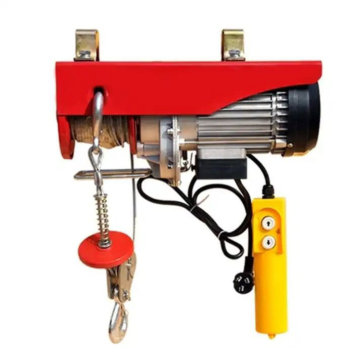 Wire Rope Electric Crane Lifting Equip Chain Building Concrete Lift 12v Winch Small Hoist Motor