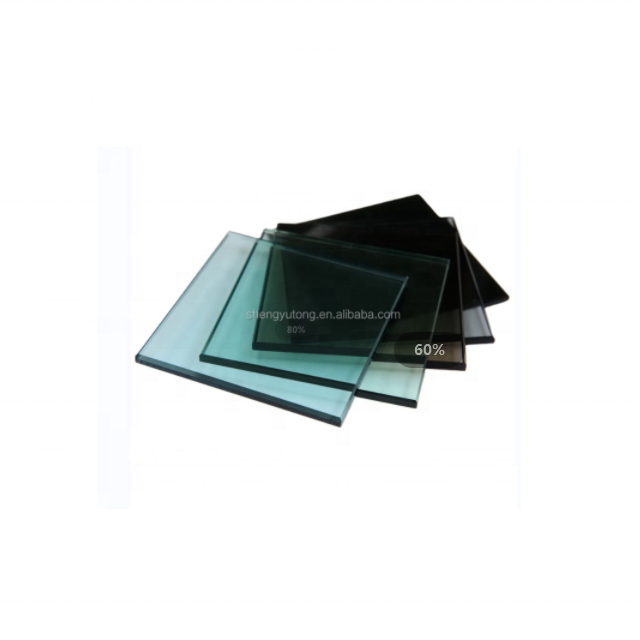 4 4.5 5 5.5 6 8 10 12mm Standard size tinted heat reflective glass silver dark blue euro grey bronze green stained glass sheet