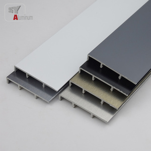 Free Sample Aluminium Alloy Baseboard Wall Flooring LED Skirting Board Aluminum Led Baseboard Lighting Skirting