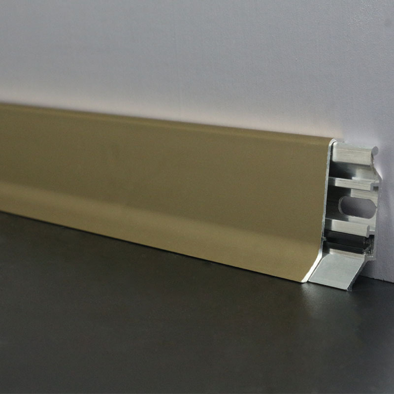 Baseboard Wall Flooring LED Skirting Board Aluminum Led Baseboard Lighting Skirting Free Sample Aluminium baseboard with light