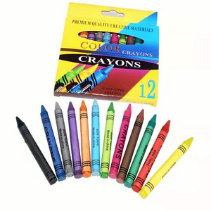 BOMEIJIA 12colors High Quality Kids Wax Crayons in box /crayon set