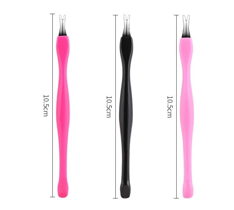 SZ053 Nail Salon Using Cheap Manicure Tools Plastic Cuticle Pusher Trimmer Remover