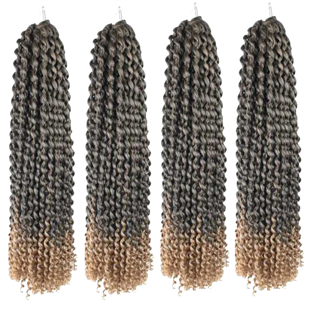 wholesale Crochet Braid Human hair extends Water Wave Synthetic Braiding Hair Passion Twist Hair wigs for black women