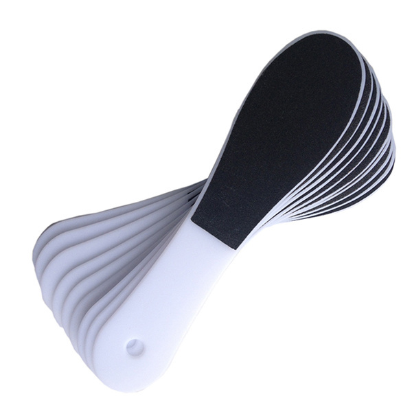 SZ022 factory cheap wholesale double side Plastic handle pedicure foot file with fine coarse sand