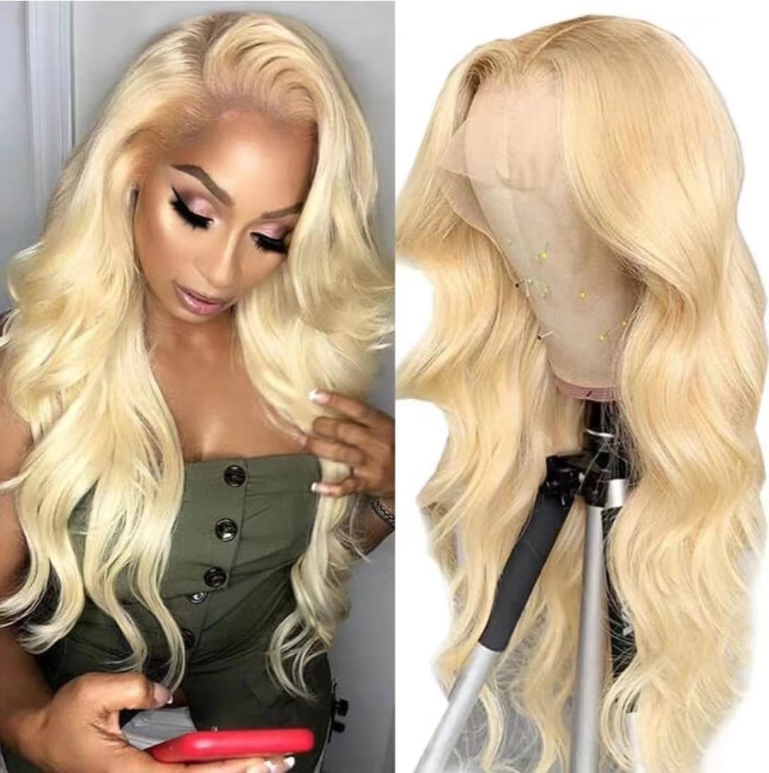 30 inch Honey Blonde Body Wave HD 13x4 Lace Frontal Wig Blonde Wig Human Hair Hd Glueless Wig for Women