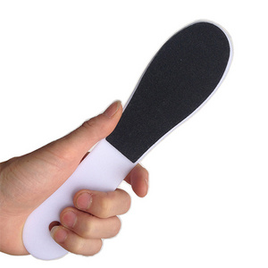 SZ022 factory cheap wholesale double side Plastic handle pedicure foot file with fine coarse sand