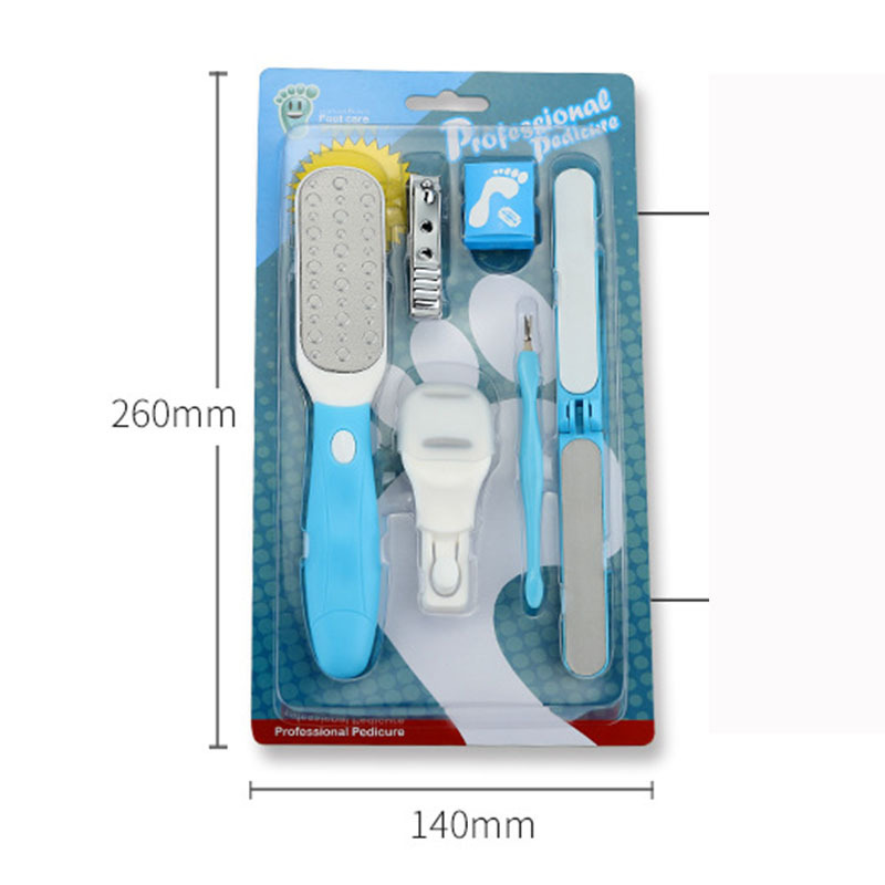 SZ266 5pcs 6pcs 7pcs 8pcs personal pedicure care stainless steel foot file set foot callus remover kit