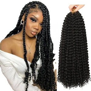 wholesale Crochet Braid Human hair extends Water Wave Synthetic Braiding Hair Passion Twist Hair wigs for black women