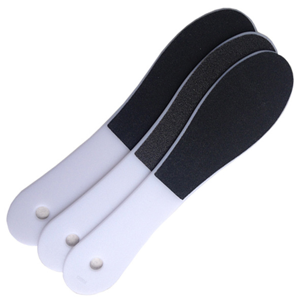 SZ022 factory cheap wholesale double side Plastic handle pedicure foot file with fine coarse sand