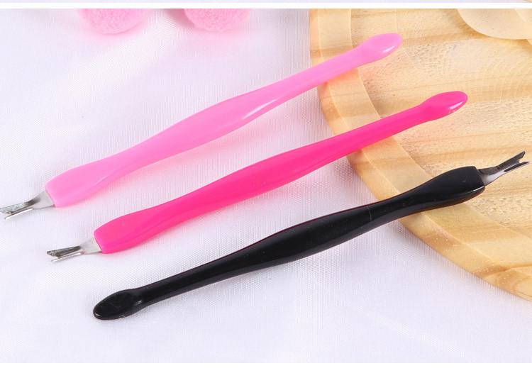 SZ053 Nail Salon Using Cheap Manicure Tools Plastic Cuticle Pusher Trimmer Remover