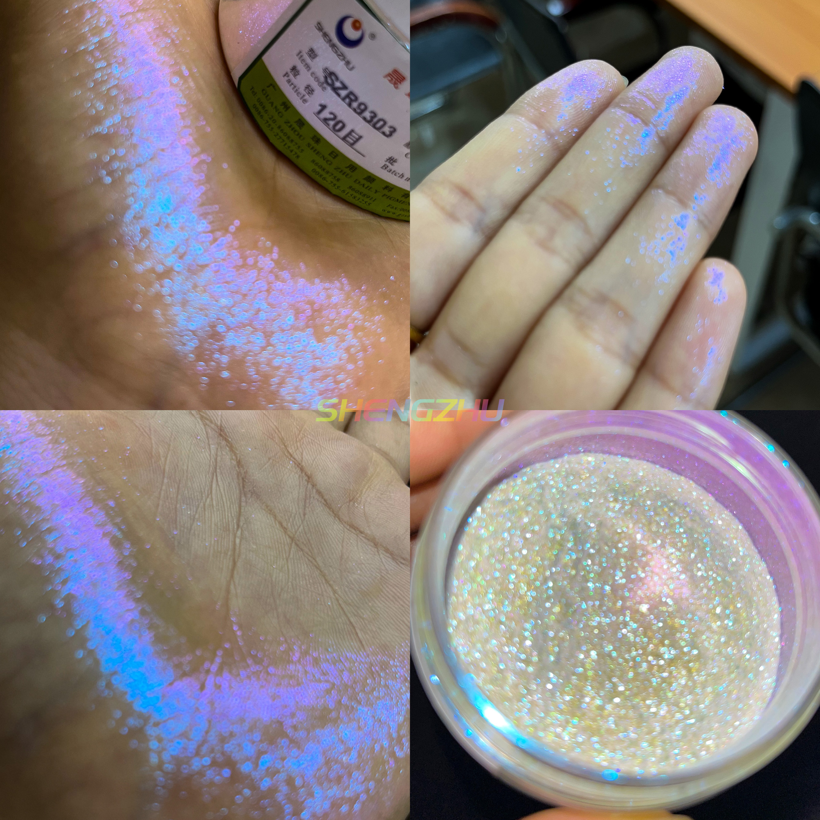 High Quality Color Changing Chameleon Pigment Rainbow Holographic Chameleon Pigment Powder