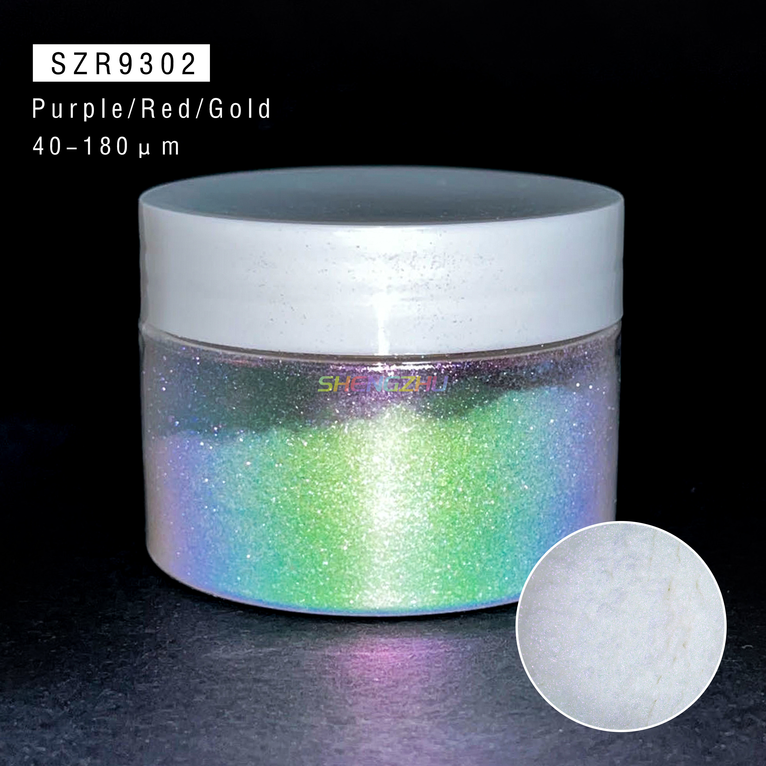 Sheng Zhu Super Aurora Cosmetics Grade Color Shifting Glitter For Eyeshadow Chameleon Pigment Powder